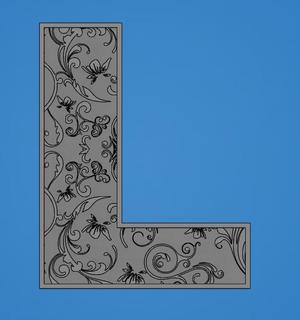 Decorated letter L