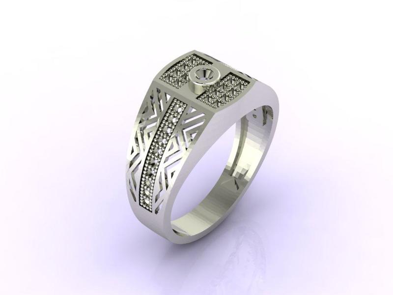 Gents Ring - Mens Ring STL READY FILES  Jewelry Rings For Men