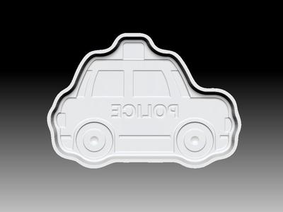 Police car BATH BOMB MOLD