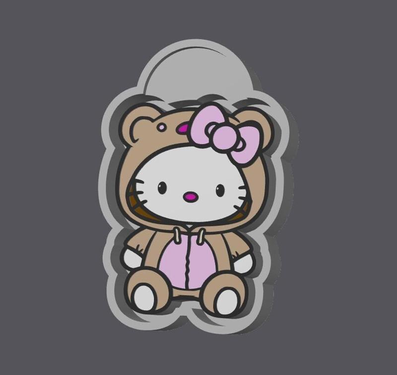 Hello Kitty Bear Freshie Mold Housing