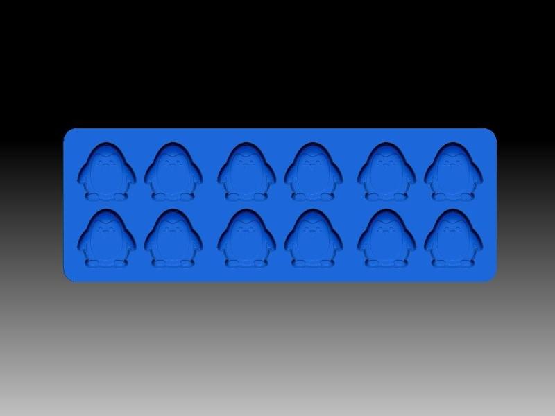 LITTLE PENGUIN KIT BATH BOMB CONFETTI MICRO MINI MULTI MOLDS