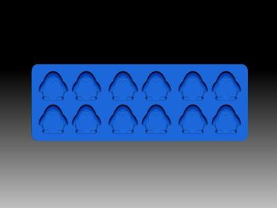 LITTLE PENGUIN KIT BATH BOMB CONFETTI MICRO MINI MULTI MOLDS