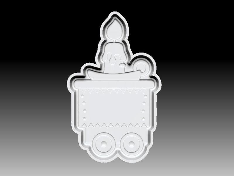 CANDLE WAGON BATH BOMB MOLD
