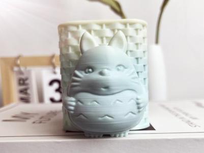 Totoro Pen Holder Totoro Pen Holder Ornament Print in Place No Supports