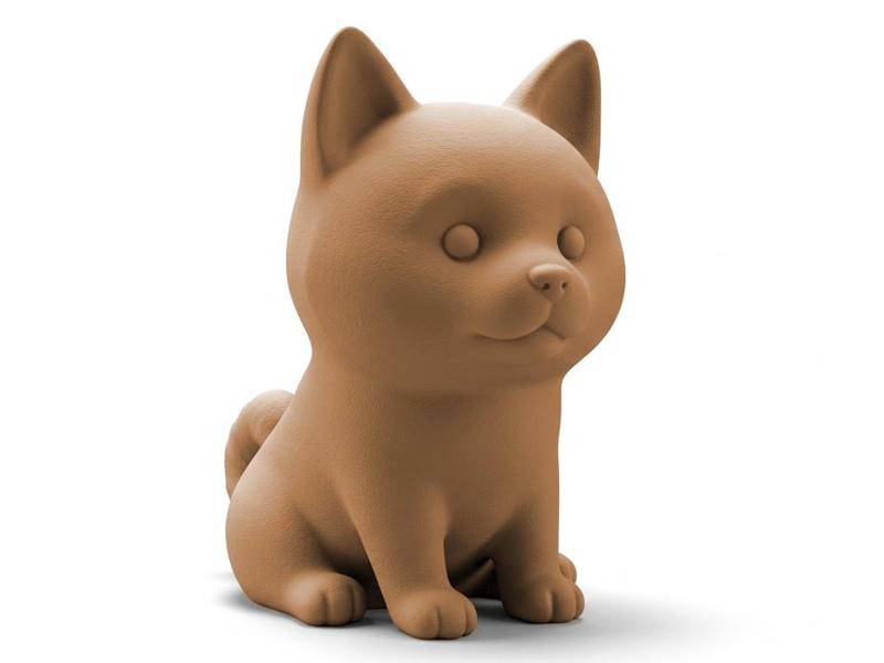 Mini Cute Akita Figurine