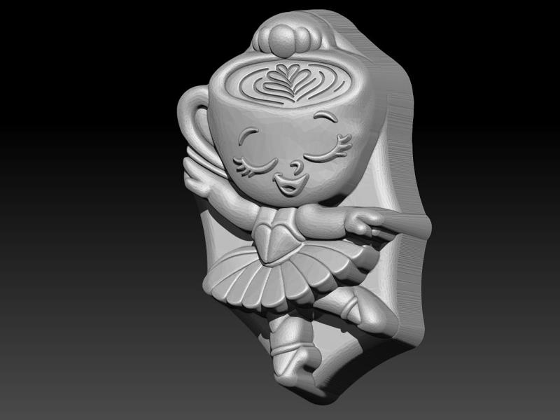 BALLERINA CAPUCHINA VACUM- MOLD BATH BOMB, SOLID SHAMPOO