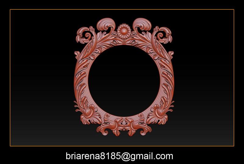 Classical Nameplate frame - Mirror