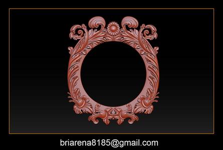 Classical Nameplate frame - Mirror