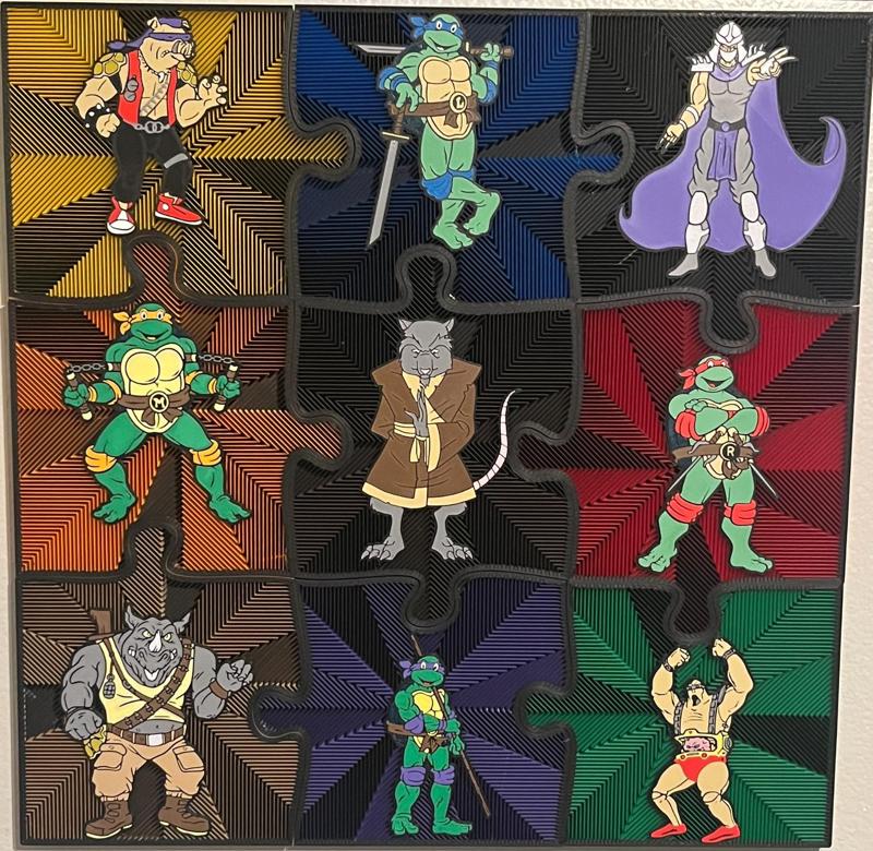 TMNT Puzzle Piece Wall Art