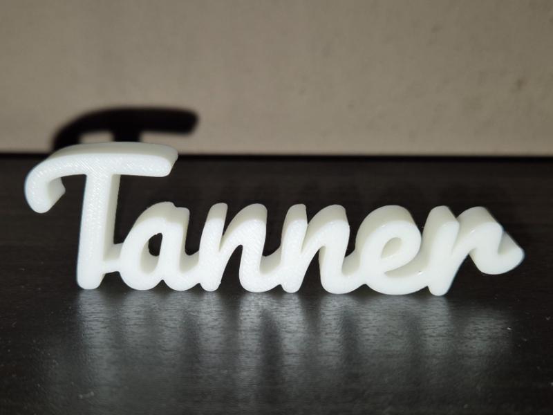 Tanner Name Sign Display Decor