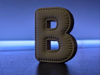 Letter B Pillow Cushion Decor