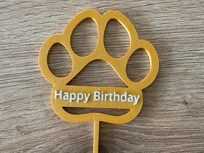Dog Birthday Cake Topper