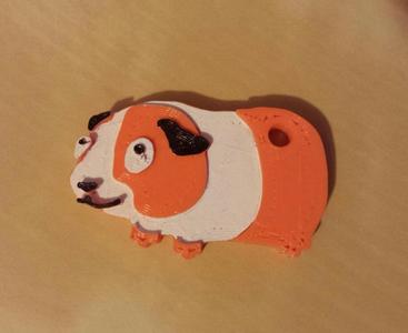Guinea pig keychain