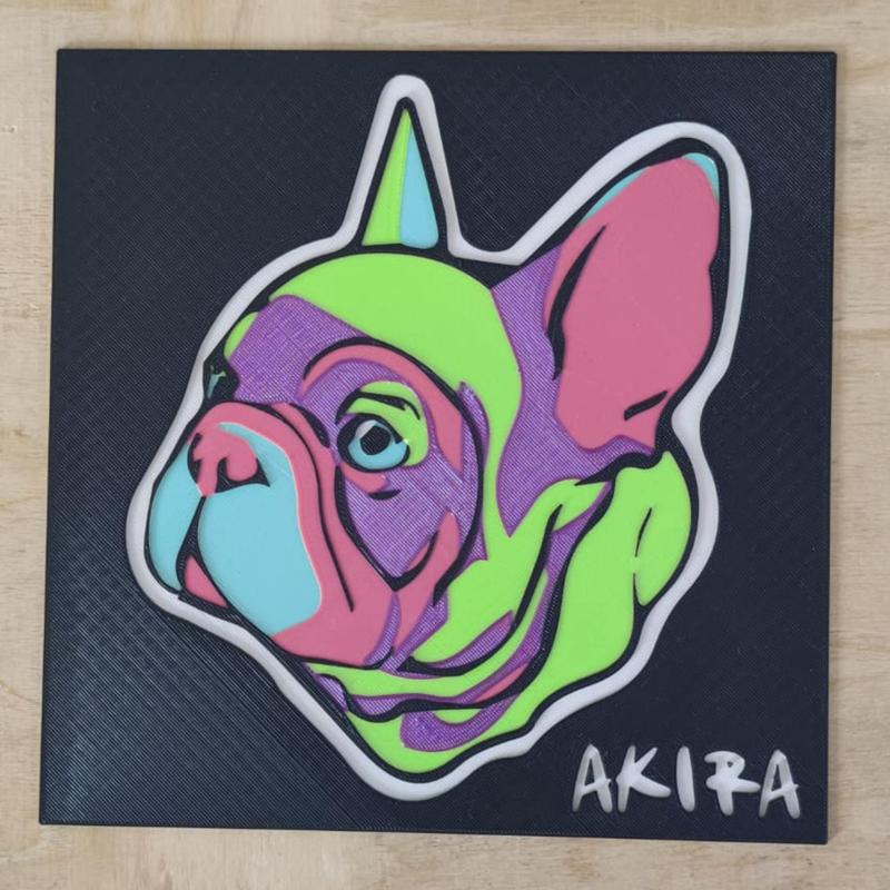 Bulldog picture pop art