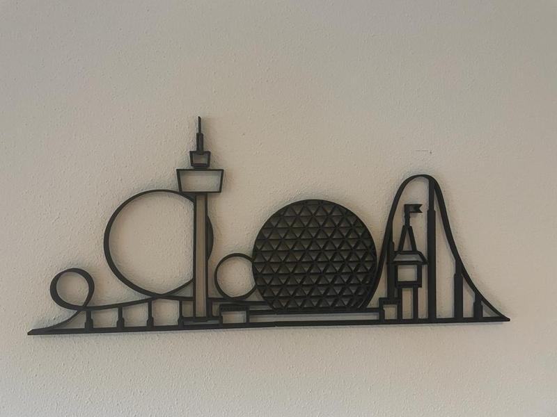 Europapark Skyline – Silhouette Wall Decor