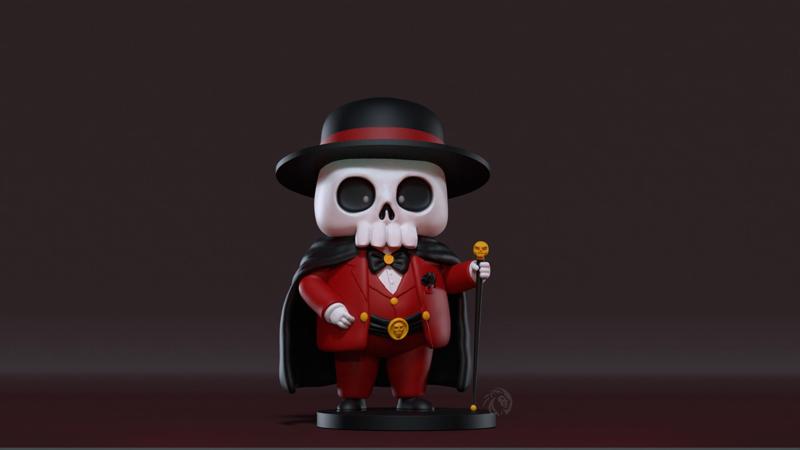 Elegant Chubby Skull