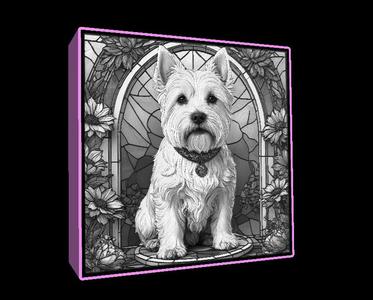 Lightbox West Highland White Terrier lithophane