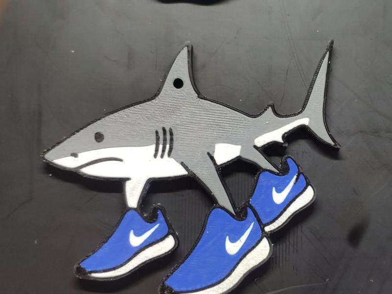 tralalero tralala keychain brainrot