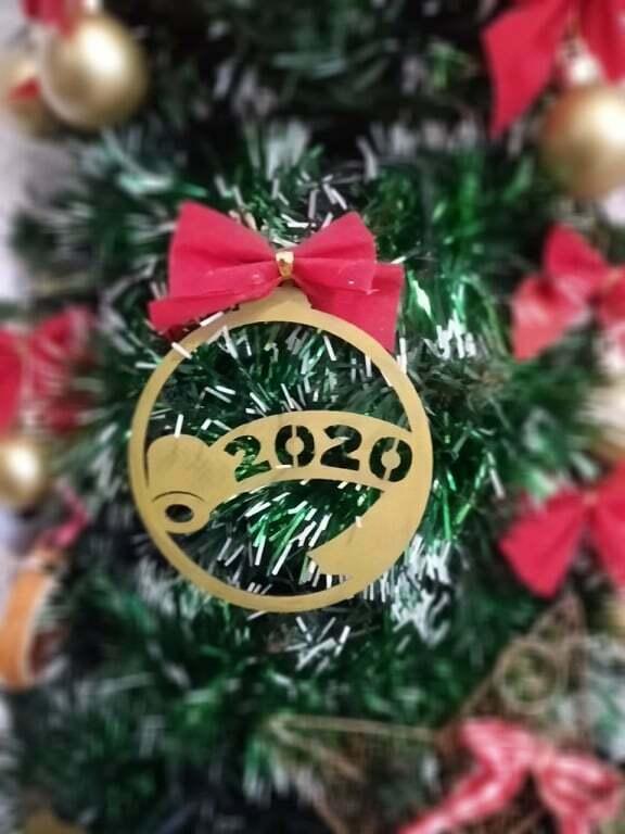 TOILET PAPER 2020 CHRISTMAS TREE BALL ORNAMENT