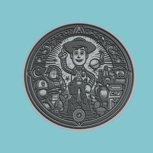 Toy Story Movie Medallion  Toy Story 3d  Model Stl Obj