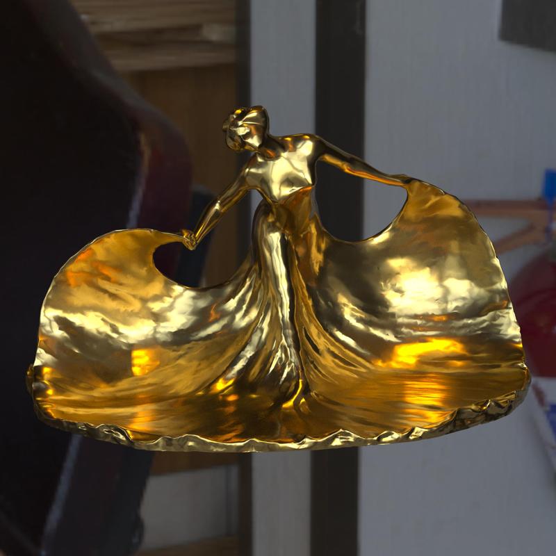 3D Sculpture of Dancing Woman 💃🎭.