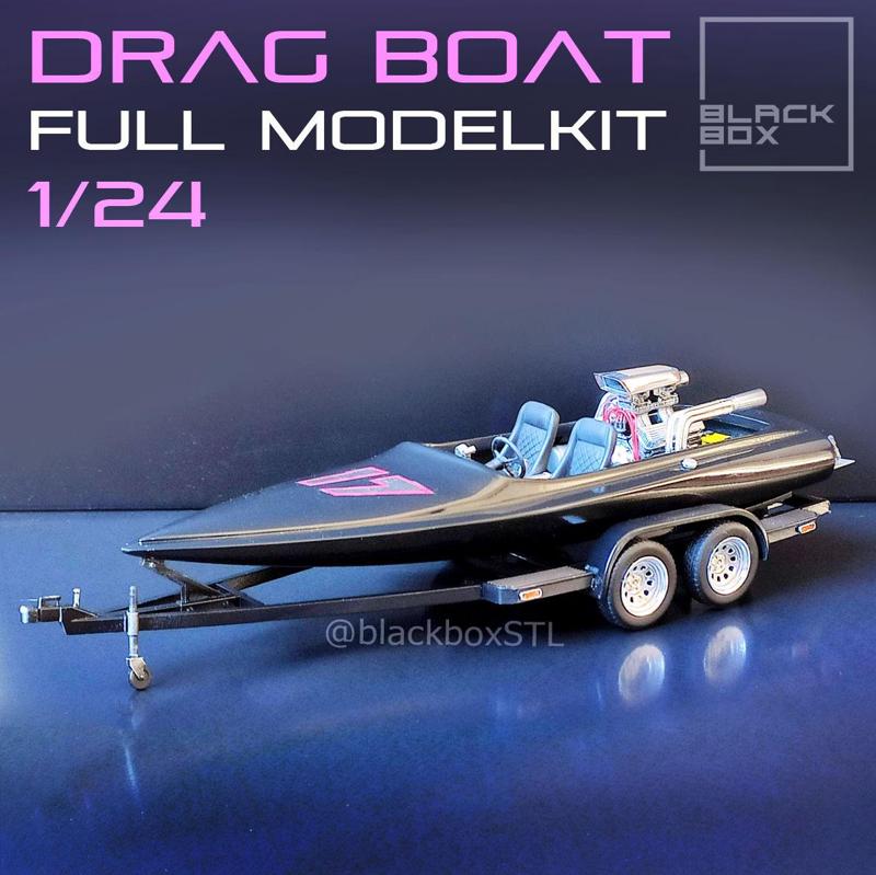 VINTAGE DRAG BOAT FULL MODELKIT 1-24TH