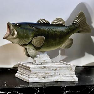 LARGEMOUTH BASS / MICROPTERUS SALMOIDES 2 trophy with storage space for 3d printing