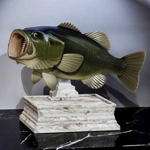 LARGEMOUTH BASS / MICROPTERUS SALMOIDES trophy with storage space for 3d printing