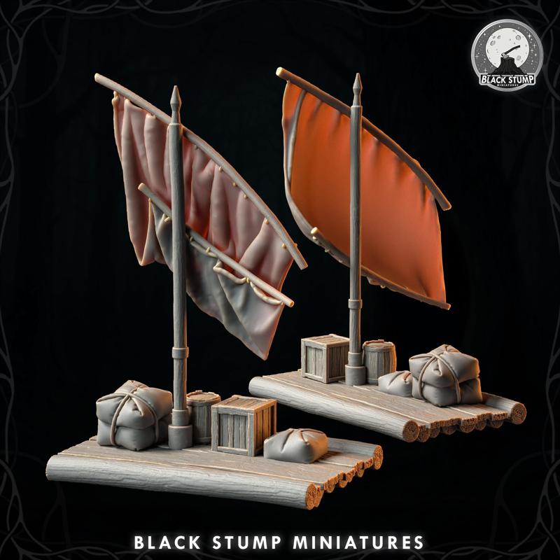 Raft Environment Piece Ship for 5E and Shadowdark!