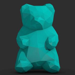 Gummy bear low poly