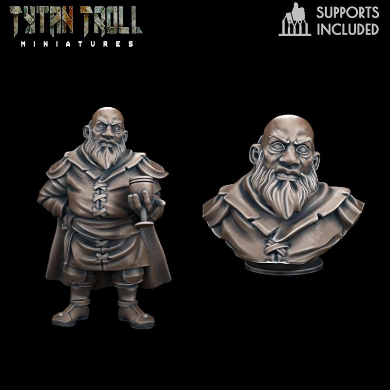 Curse of Strahd - Dimitri Mini Bust Combo [Pre-Supported]