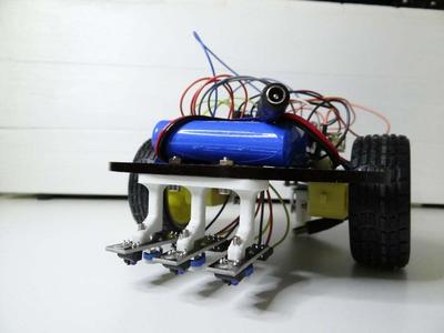 Line tracking sensors holder