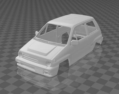 City Turbo II 1983 Shell Body – Divided Parts for Easy Printing