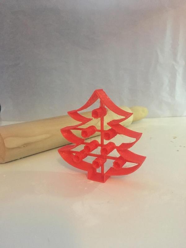 Christmas tree cookie mold