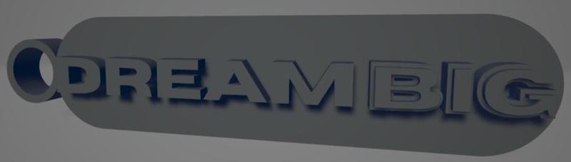 "Dream big" Keychain