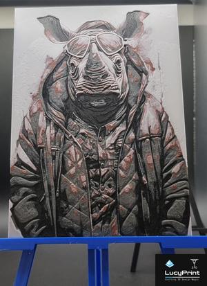 Funny animals "Rhinoceros" - HueForge