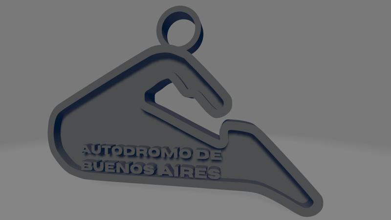 Autódromo de Buenos Aires keychain