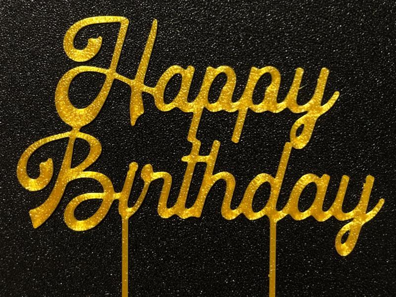 Happy Birthday cake topper
