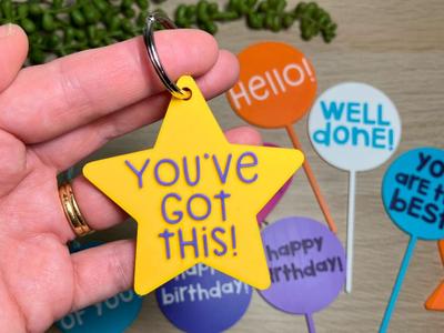 “You’ve Got This” Star Gift Tag | Keyring Bag Tag