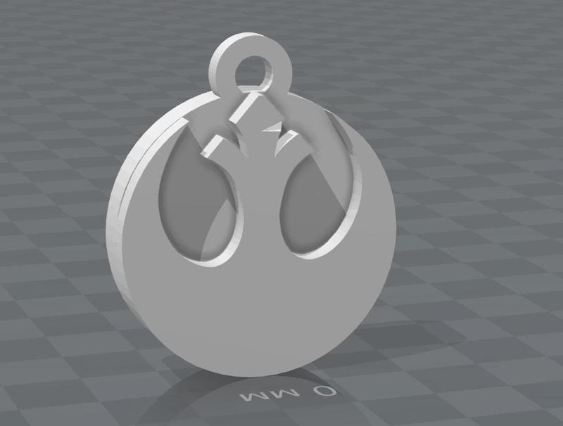 2 sided coin keychain Rebels & Empire