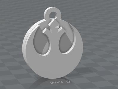 2 sided coin keychain Rebels & Empire