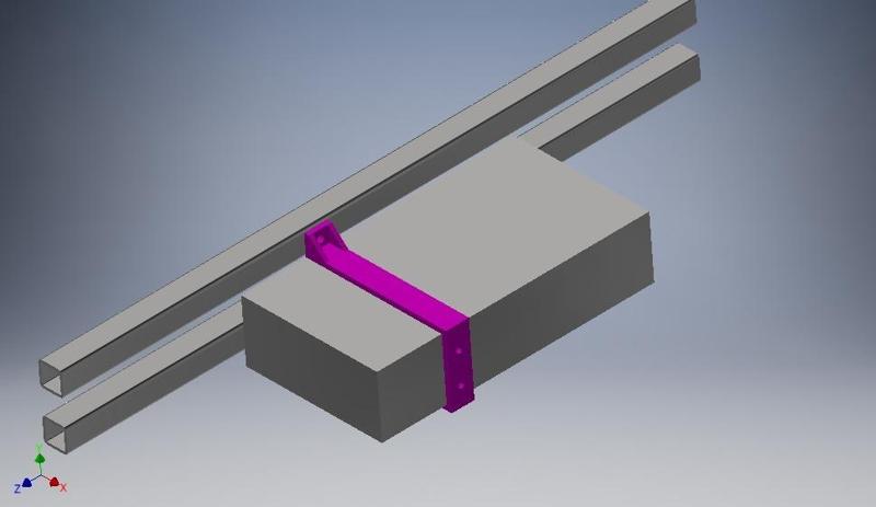 Power supply 2020 aluminum profile mount