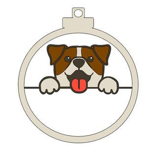 Christmas ball Jack Russell design