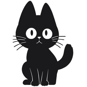 Cat Silhouette Line Art Home Decor Wall Art 3