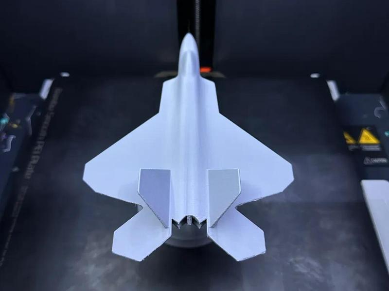 F-22 Raptor fighter jet, aircraft (super smooth version, with wheels)
