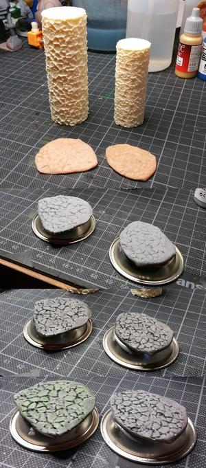 Cobblestone roller for clay