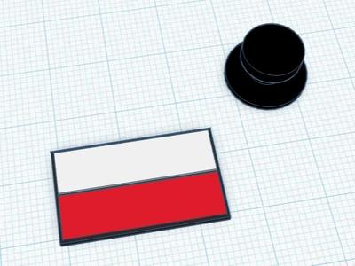 Poland Flag Croc Charm