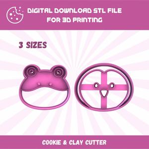 Cutty Clay stl woodland animals cookie cutters, frog and owl, stl file for 3D printing