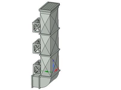  28mm building details: Modular air duct system