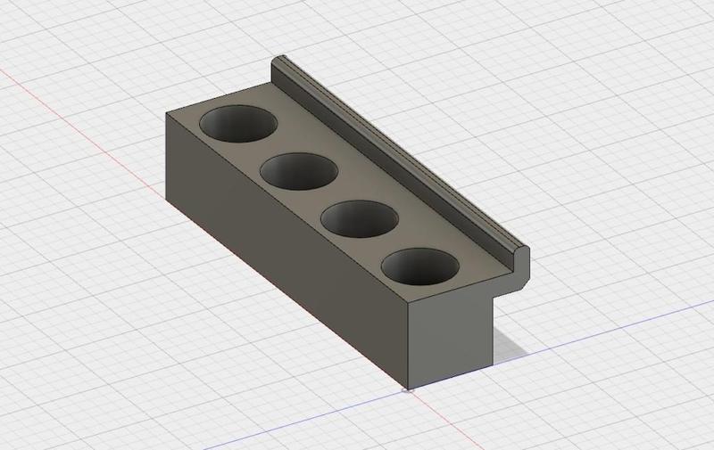 Reloading die holder slot wall (slatwall)